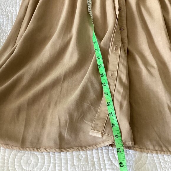 NWT Jake*s Casual Shirt Dress Camel size M - Picture 12 of 15